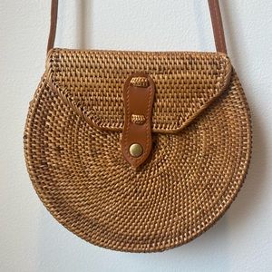 Anthropologie Rattan Bag